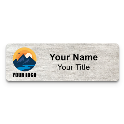 1x3 Dovetail Real Wood Eco Name Badge