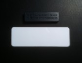 1x3 Blank Name Badge w/Magnet White