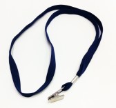 Blue Lanyard w/ Bull Dog Clip Pack of 5 Lanyards