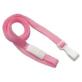 3/8'' Woven Breast Cancer Awareness Lanyard 