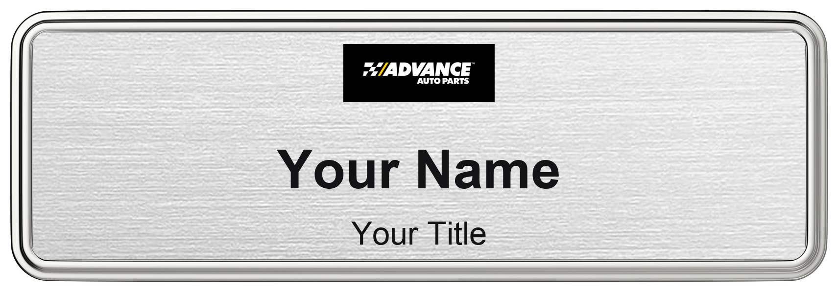 Advance Auto Parts auto parts store name badge