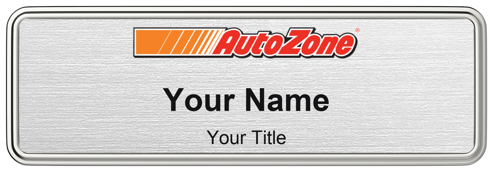 AutoZone auto parts store name badge
