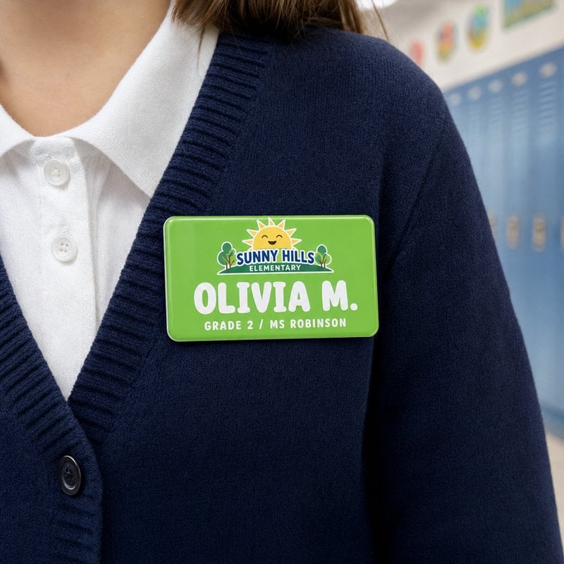 Field trips and school events badge example