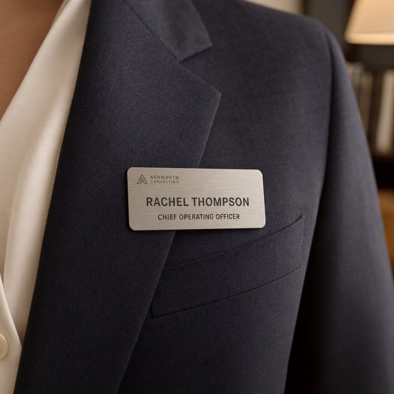 Senior managers and directors badge example