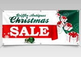 Retail Christmas sale vinyl banner