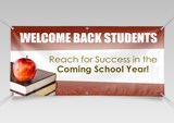 Welcome back students school banner