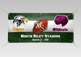 Custom sports team stadium banner