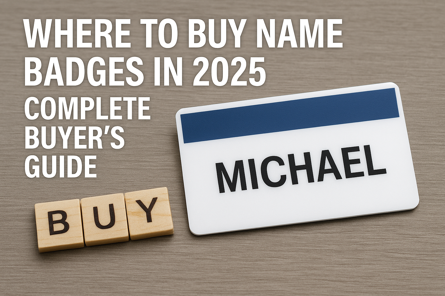 Where to Buy Name Badges in 2025 Complete Buyers Guide