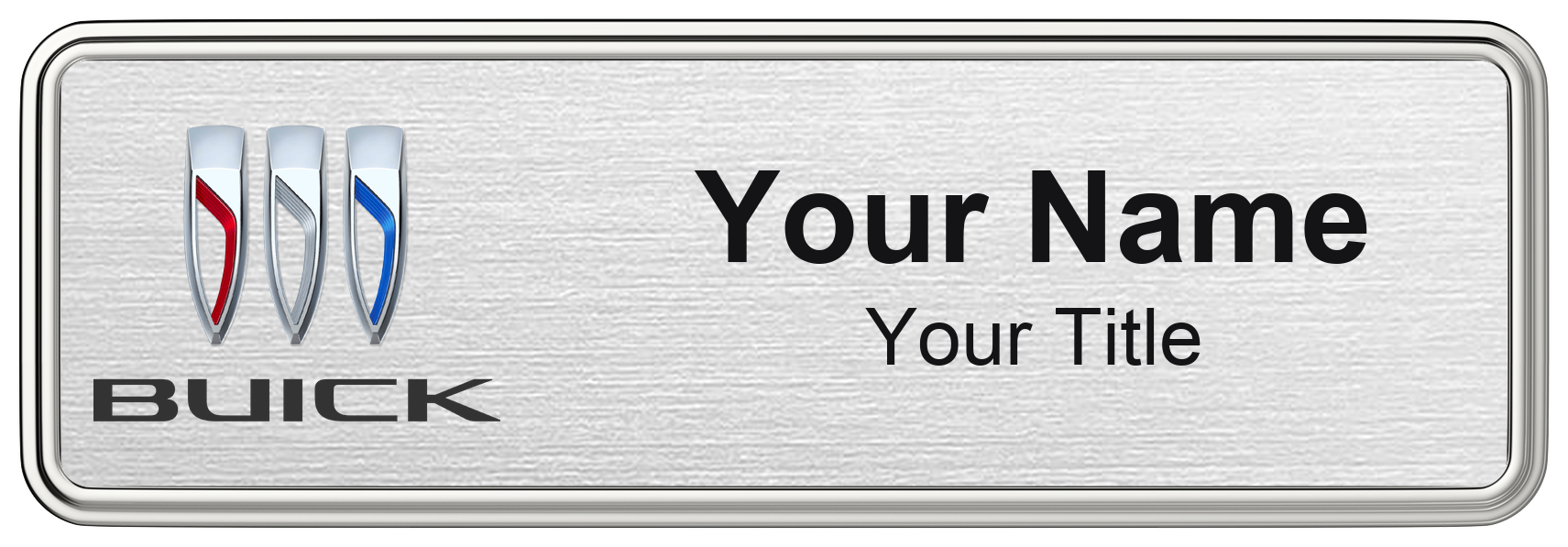 Buick Dealership Name Badges