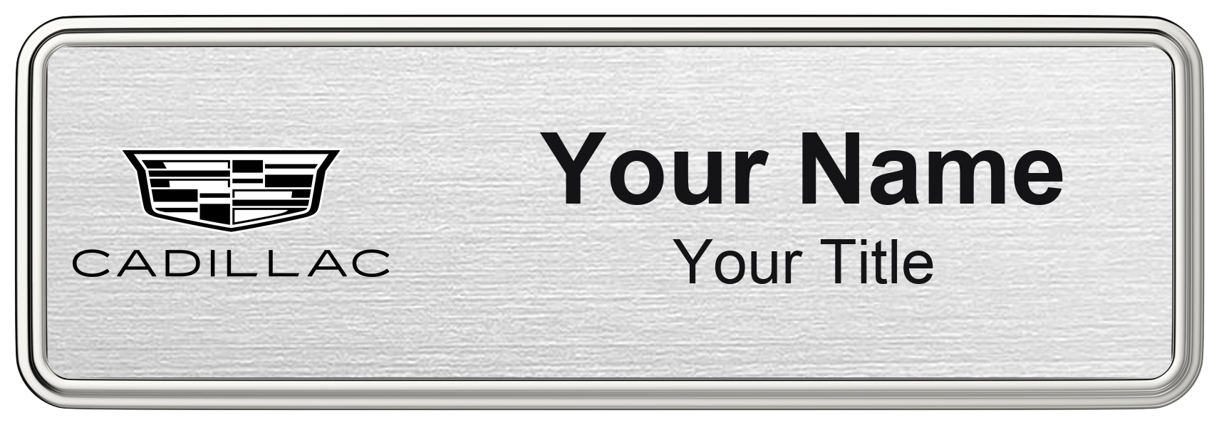 Cadillac Dealership Name Badges