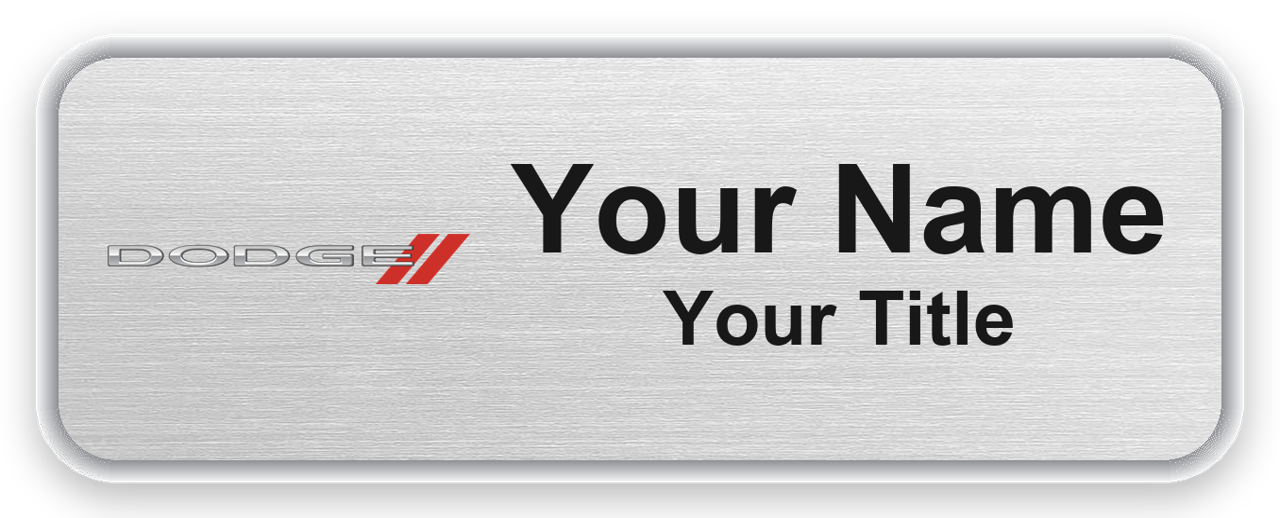Dodge Dealership Name Badges