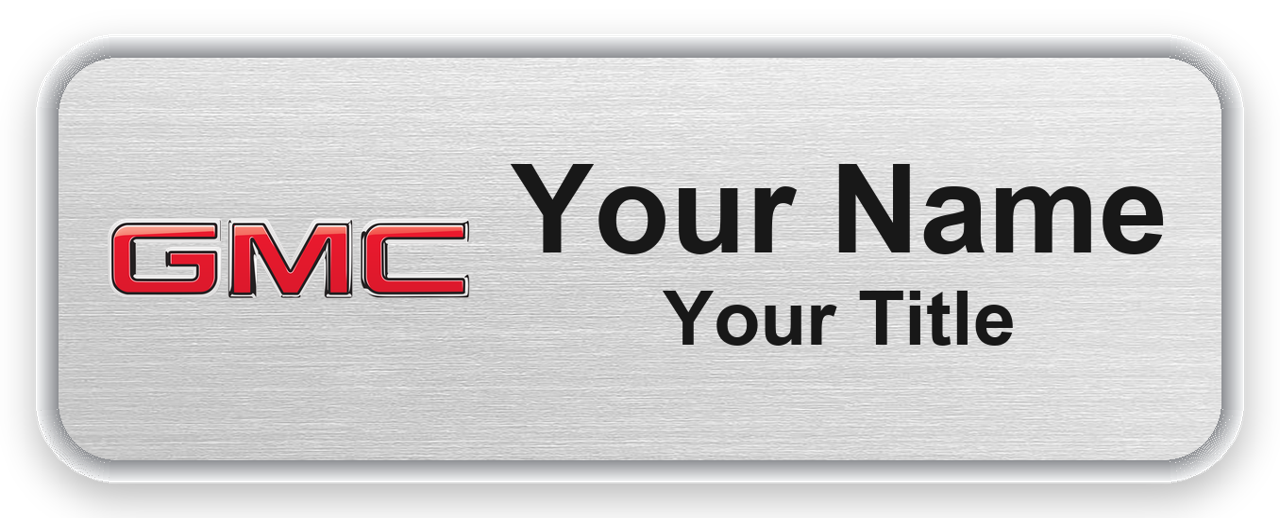 GMC Dealership Name Badges
