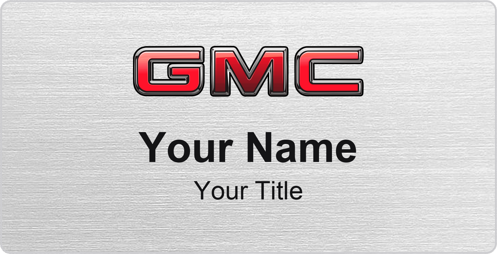 GMC Badge, Silver Metallic, No Border
