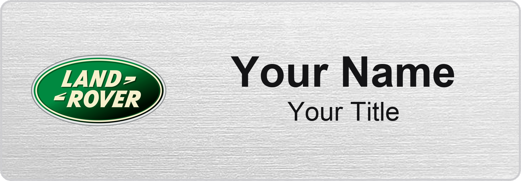 Land Rover Badge, Silver Metallic, No Border