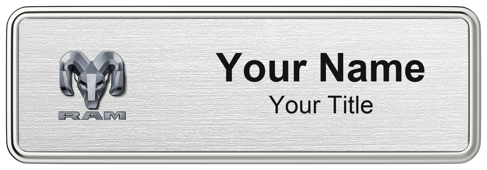 Ram Dealership Name Badges