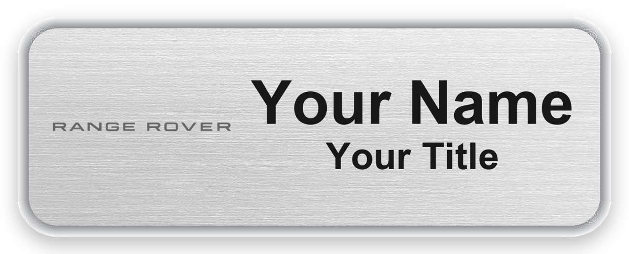 Range Rover Dealership Name Badges