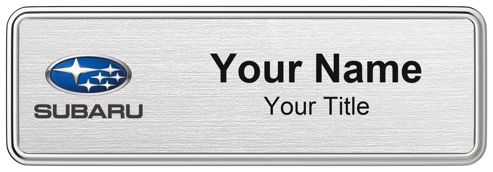 Subaru Dealership Name Badges