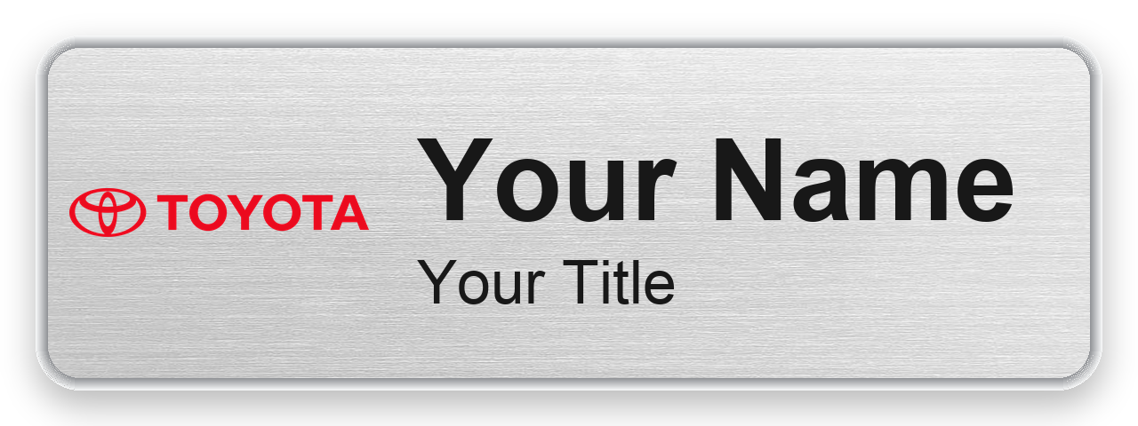 Toyota Dealership Name Badges