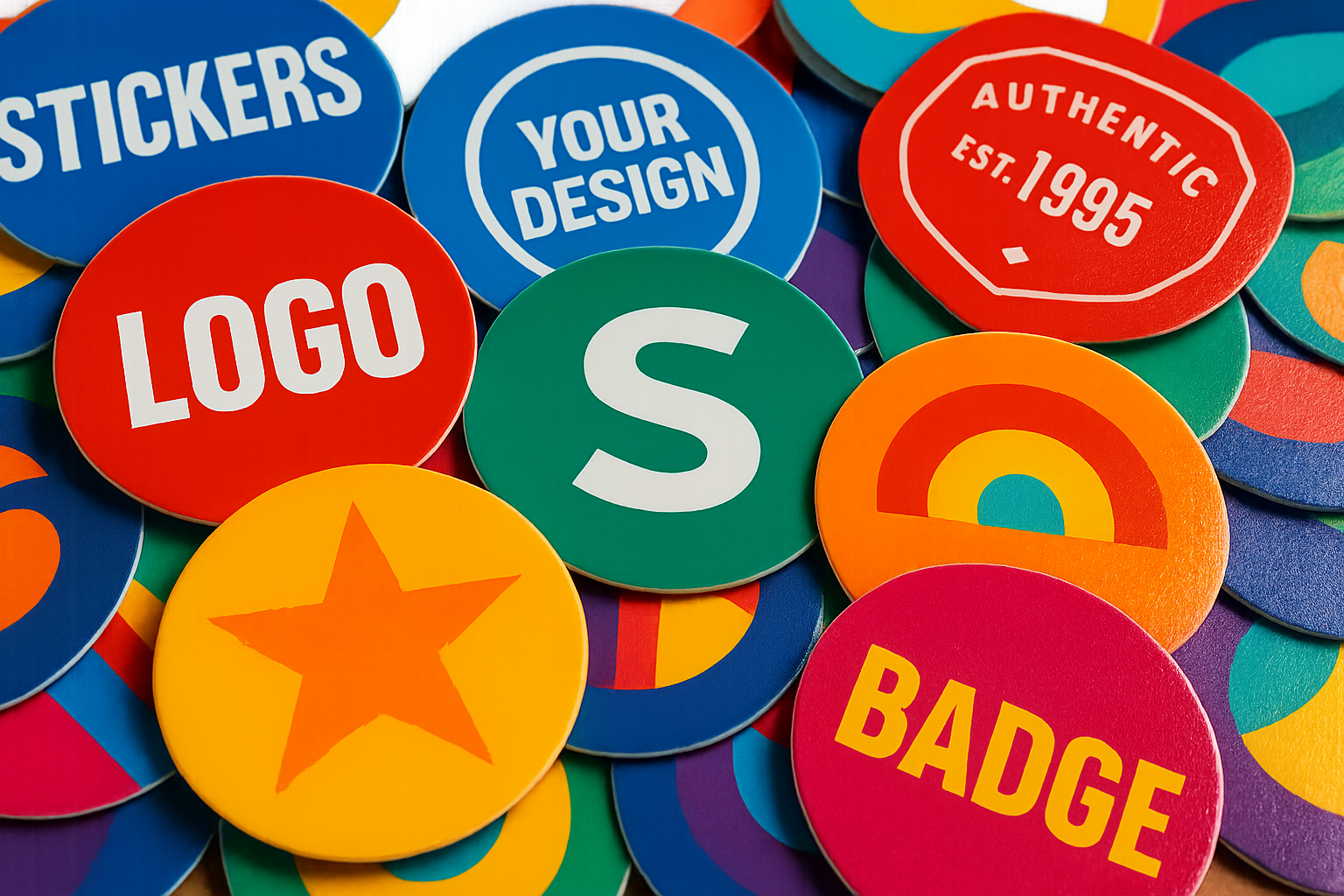 Circle Stickers from NameBadge.com