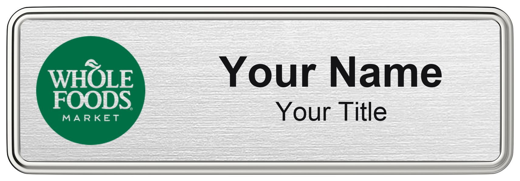 Whole Foods Market grocery store name badge