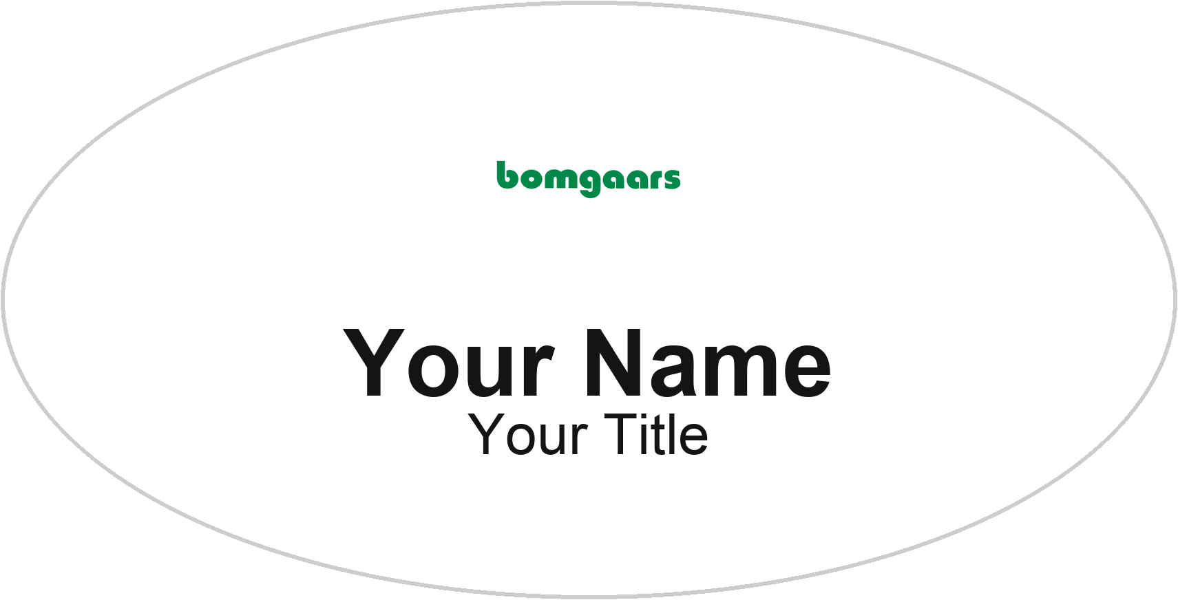 Bomgaars hardware store name badge White, No Border
