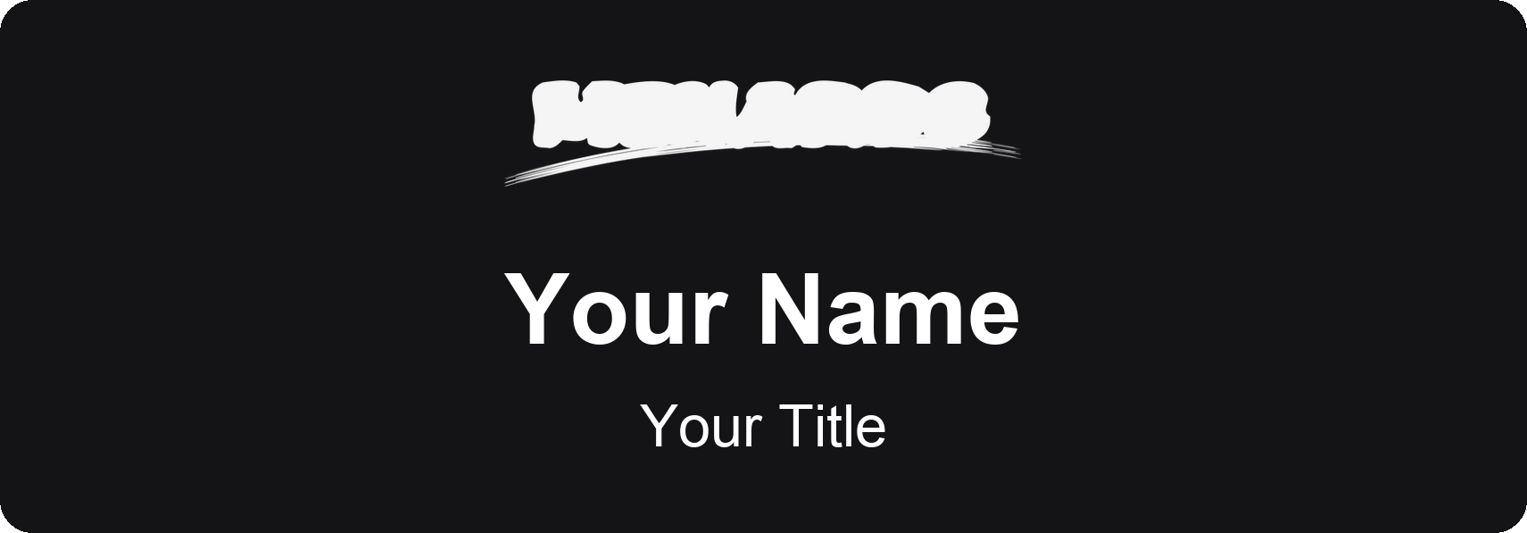 Menards hardware store name badge Black, No Border
