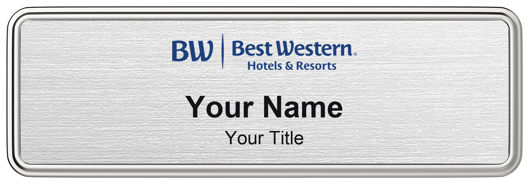 Best Western hotel name badge
