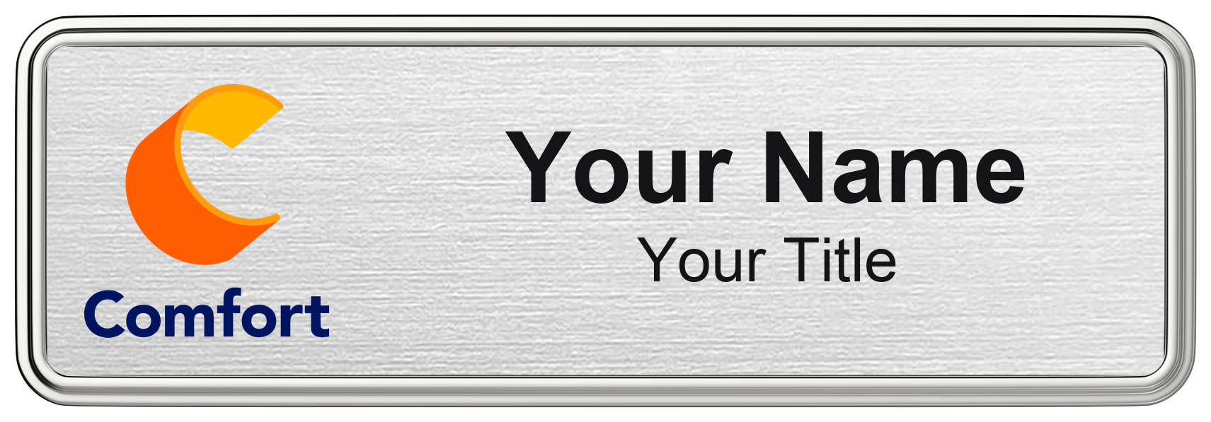Comfort Inn hotel name badge
