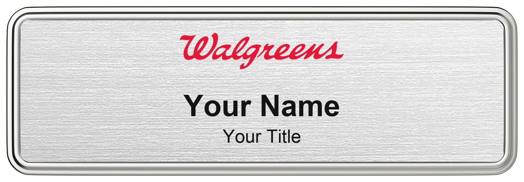 Walgreens pharmacy name badge