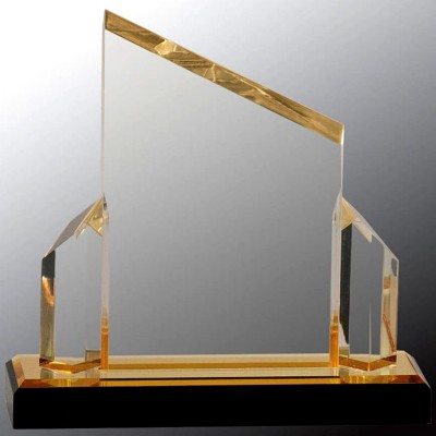  Gold Beveled Post Impress Acrylic Award 7x8 - IMP141G