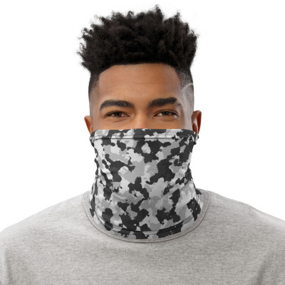  Grey Camo Neck Gaiter 
