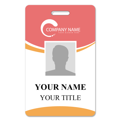  VERTICAL ID CARD- PINK-DESIGN 2 