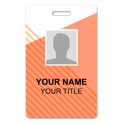  VERTICAL ID CARD- PEACH-DESIGN 9 