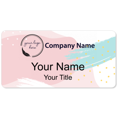 Custom Color Name Badge Design - 5