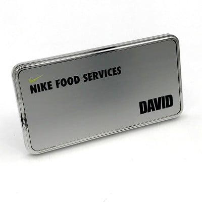  Custom Metallic Name Badges