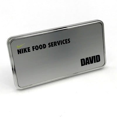 Custom Metallic Name Badges