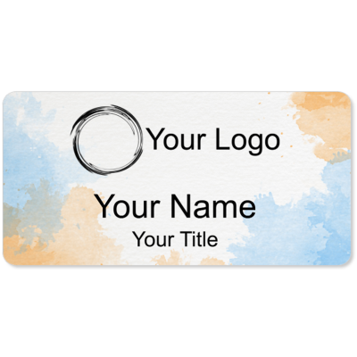 Custom Color Name Badge Design - 12