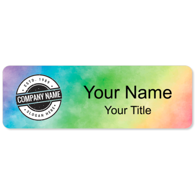 Custom Color Name Badge Design - 23