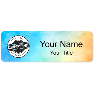 Custom Color Name Badge Design - 24