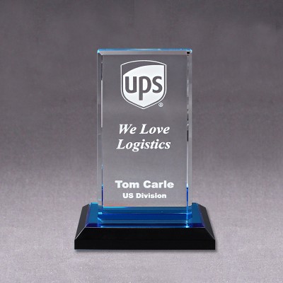  Beveled Acrylic Impress Award Blue AME176