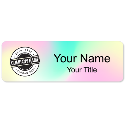 Custom Color Name Badge Design - 26