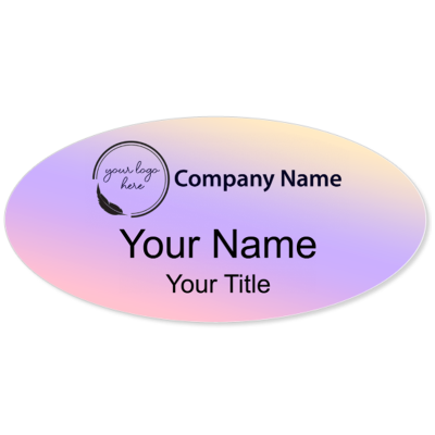 Custom Color Name Badge Design - 28