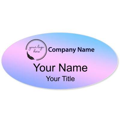 Custom Color Name Badge Design - 30