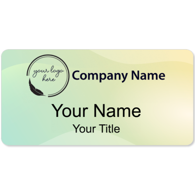 Custom Color Name Badge Design - 31