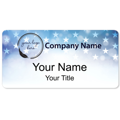 Custom Color Name Badge Design - 32