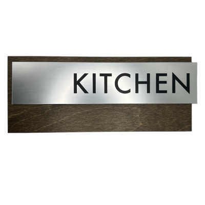  Modern Wood 10 x 4 Office Sign Style 4