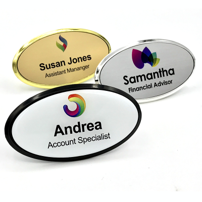 Oval Name Badge