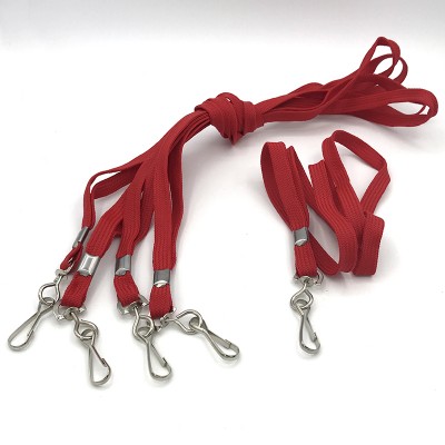 5pk Red Swivel Clip Lanyard