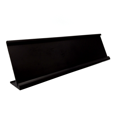 2x8 Black Name Plate with Black Desk Plate