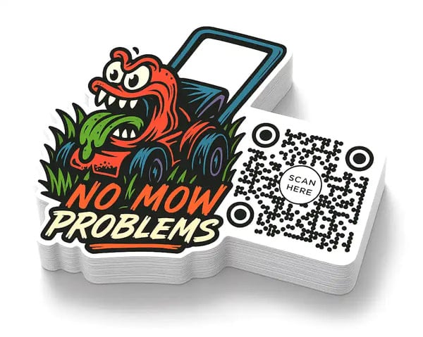 Custom QR code stickers for marketing and branding